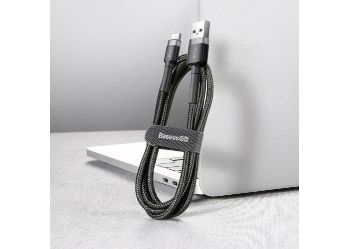 Дата кабель Baseus Cafule USB to Type-C Cable 3A (0.5m) (CATKLF-A)