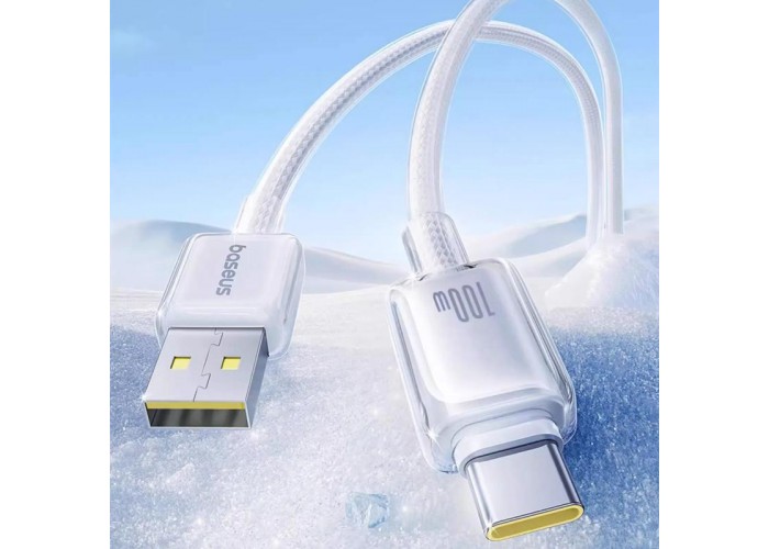 Дата кабель Baseus Crystal USB to Type-C 100W (1m) (E04279)