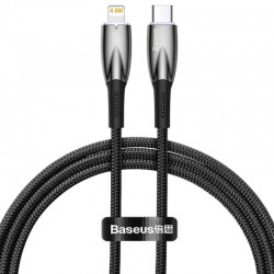 Дата кабель Baseus Glimmer Series Fast Charging Data Cable Type-C to Lightning 20W 1m (CADH000001)  Black - 00000066020_1