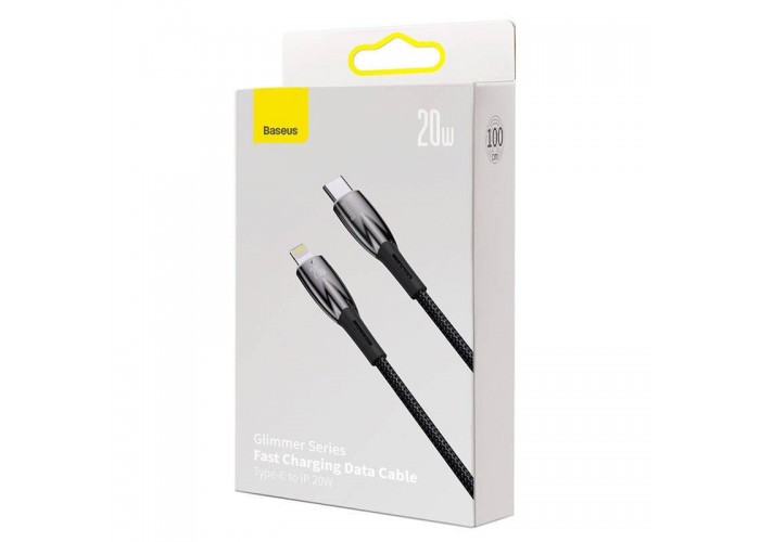 Дата кабель Baseus Glimmer Series Fast Charging Data Cable Type-C to Lightning 20W 1m (CADH000001)