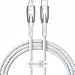 Дата кабель Baseus Glimmer Series Fast Charging Data Cable Type-C to Lightning 20W 1m (CADH000001)  White - 00000066020_2