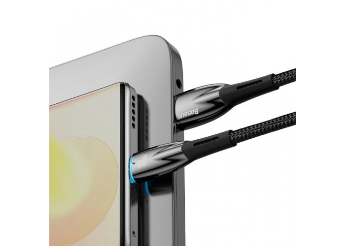 Дата кабель Baseus Glimmer Series Fast Charging Data Cable USB to Type-C 100W 1m (CADH00040)