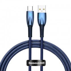 Дата кабель Baseus Glimmer Series Fast Charging Data Cable USB to Type-C 100W 1m (CADH00040)  Blue - 00000068700_3