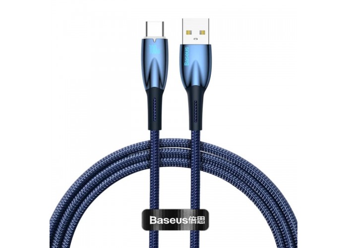 Дата кабель Baseus Glimmer Series Fast Charging Data Cable USB to Type-C 100W 1m (CADH00040)