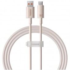 Дата кабель Baseus Habitat Series Fast Charging USB to Type-C 100W (2m) (P1036020)  Wheat Pink - 00000080562_1