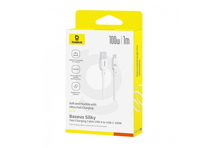 Дата кабель Baseus Silky Series OS Fast Charging USB to Type-C 100W (1m) (P10377703)