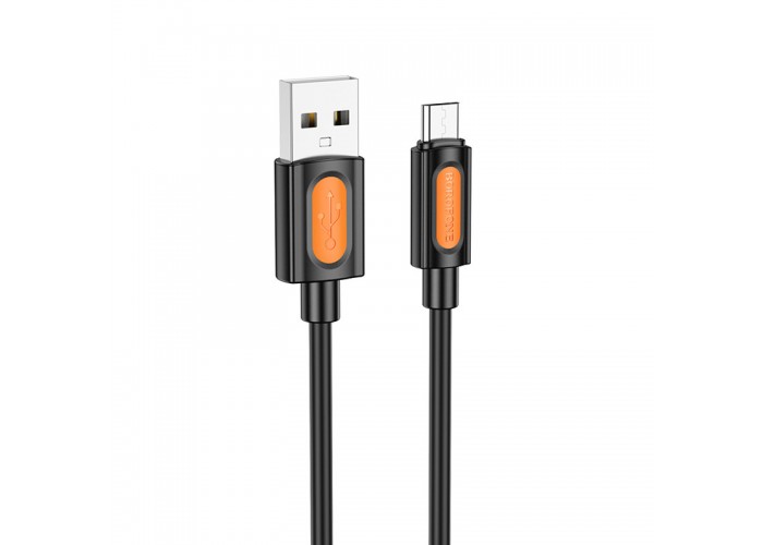 Дата кабель Borofone BX114 Structure USB to MicroUSB 2.4A (1m)