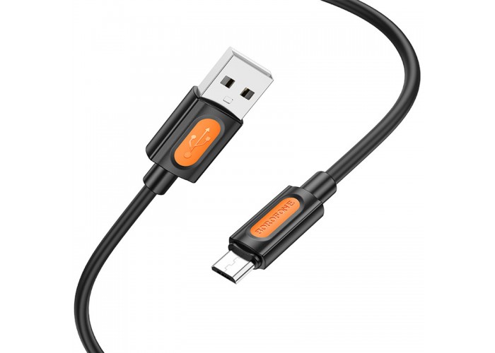 Дата кабель Borofone BX114 Structure USB to MicroUSB 2.4A (1m)