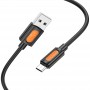 Дата кабель Borofone BX114 Structure USB to MicroUSB 2.4A (1m)