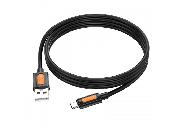 Дата кабель Borofone BX114 Structure USB to MicroUSB 2.4A (1m)