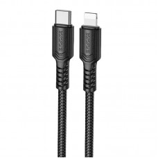 Дата кабель Borofone BX116 Certain Type-C to Lightning 27W (1m)  Black - 00000081955_1