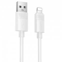 Дата кабель Borofone BX123 Leya USB to Lightning 12W (1m)  White - 00000086460_2