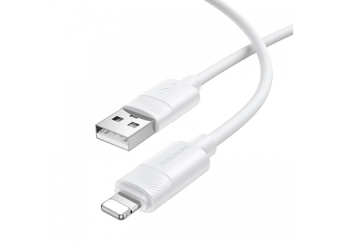 Дата кабель Borofone BX123 Leya USB to Lightning 12W (1m)