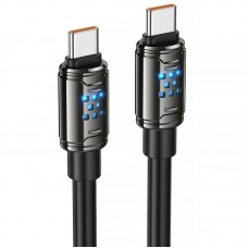 Дата кабель Hoco U143 Joy Type-C to Type-C 240W (1.2m)  Black - 00000081786_1