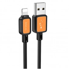 Дата кабель Hoco X108 Benefit USB to Lightning 2.4A (1m)  Black - 00000073878_1
