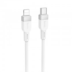 Дата кабель Hoco X109 Energy silicone Type-C to Lightning (1m)  White - 00000077113_2