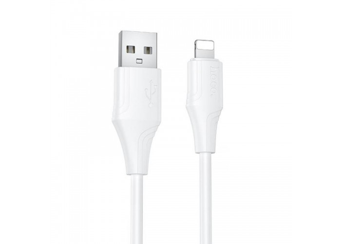 Дата кабель Hoco X124 Bien silicone USB to Lightning 2.4A (1m)