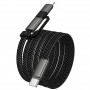 Дата кабель Hoco X125 Surplus 2in1 Type-C to Lightning/Type-C 60W (1m)