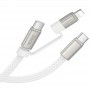 Дата кабель Hoco X125 Surplus 2in1 Type-C to Lightning/Type-C 60W (1m)
