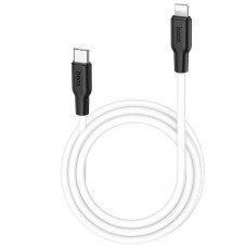 Дата кабель Hoco X21 Plus Silicone Type-C to Lightning (1m)  Чорний / Білий - 00000055910_1
