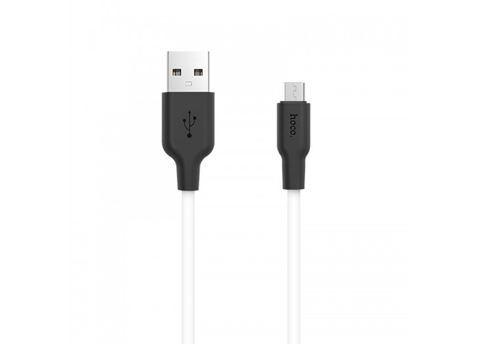 Дата кабель Hoco X21 Silicone MicroUSB Cable (1m)