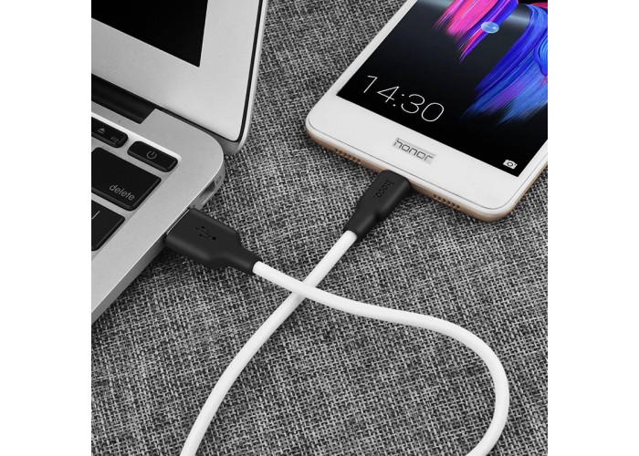 Дата кабель Hoco X21 Silicone MicroUSB Cable (1m)