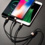 Дата кабель Hoco X26 Xpress 3in1 Lightning -MicroUSB-Type-C (1m)