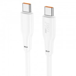 Дата кабель Hoco X93 Force Type-C to Type-C 100W (1m)  White - 00000064560_1