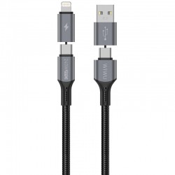 Дата кабель WIWU C077 Cyberlink Type-C to Lightning 27W (1m)  Silver - 00000085919_1