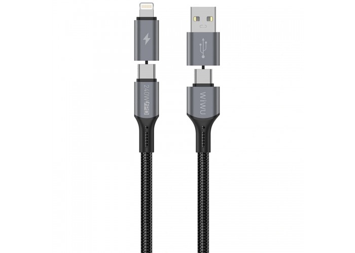 Дата кабель WIWU C077 Cyberlink Type-C to Lightning 27W (1m)