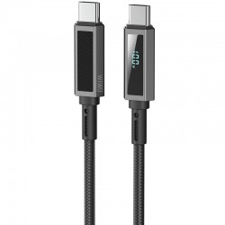 Дата кабель WIWU C079 Warriors Type-C to Type-C 100W (1.2m)  Black - 00000085920_1