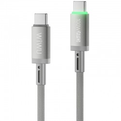 Дата кабель WIWU C084 Maglink Type-C to Type-C 100W (1m)  Grey - 00000085913_1