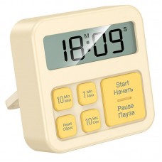 Електронний таймер + годинник Hoco HX43 Electronic  Yellow - 00000081867_2