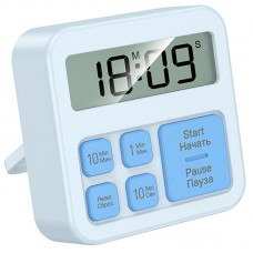 Електронний таймер + годинник Hoco HX43 Electronic  Blue - 00000081867_1