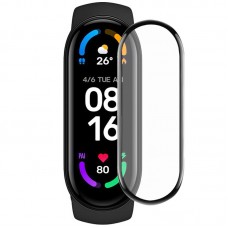 Полімерна плівка 3D (full glue) (тех.пак) для Xiaomi Mi Band 6  Чорний - 00000048335_1