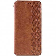 Шкіряний чохол-книжка GETMAN Cubic (PU) для Samsung Galaxy S24+  Коричневий - 00000068157_2