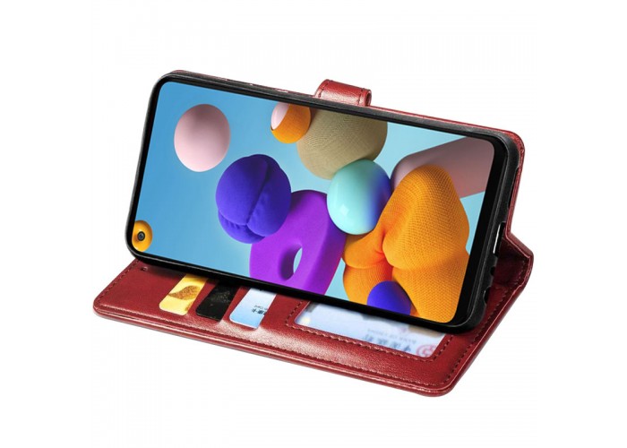 Шкіряний чохол-книжка GETMAN Gallant (PU) для Samsung Galaxy A21s