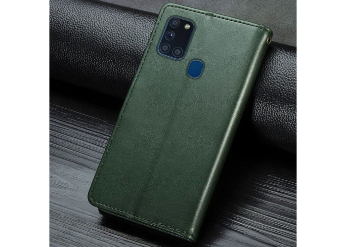 Шкіряний чохол-книжка GETMAN Gallant (PU) для Samsung Galaxy A21s
