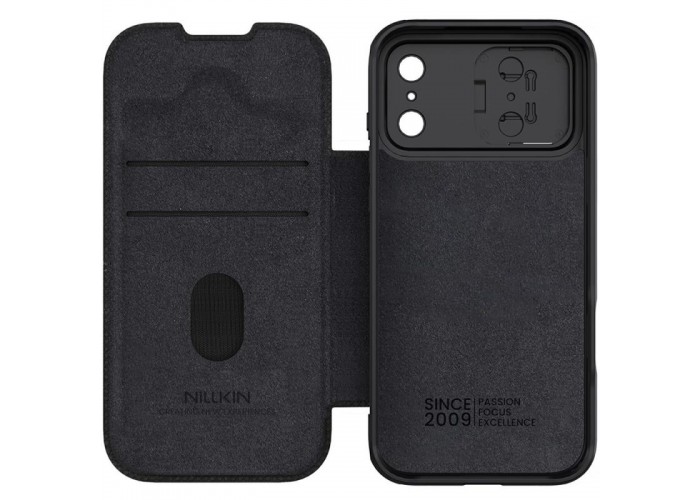 Шкіряний чохол-книжка Nillkin Qin Pro Camshield для Apple iPhone 17 Pro (6.3