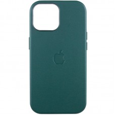 Шкіряний чохол Leather Case (AAA) with MagSafe and Animation для Apple iPhone 14 (6.1")  Forest Green - 00000057152_21