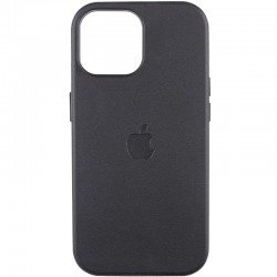 Шкіряний чохол Leather Case (AAA) with MagSafe and Animation для Apple iPhone 14 (6.1")  Midnight - 00000057152_20