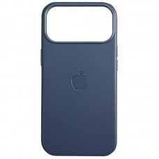 Шкіряний чохол Leather Case (AAA) with MagSafe and Animation для Apple iPhone 17 Pro Max (6.9")  Blue - 00000084182_3
