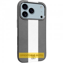 Шкіряний чохол Rally with MagSafe для Apple iPhone 17 Air (6.5")  Grey / White - 00000081024_6