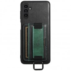 Шкіряний чохол Wallet case and straps для Samsung Galaxy A14 4G/5G  Чорний / Black - 00000070060_1