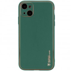 Шкіряний чохол Xshield для Apple iPhone 14 Plus (6.7")  Зелений / Army green - 00000057269_3