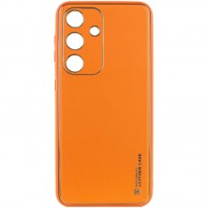 Шкіряний чохол Xshield для Samsung Galaxy S23  Помаранчевий / Apricot - 00000063193_5