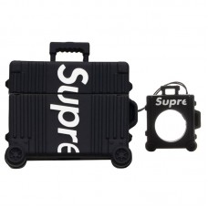 Силіконовий футляр Brand для навушників AirPods 3 + кільце  Supreme black - 00000066375_5