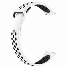 Силіконовий ремінець Active Air для Smart Watch 20mm  White / Black - 00000085757_2