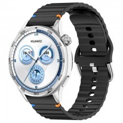 Силіконовий ремінець Wavy для Smart Watch 20mm  Black - 00000077065_1