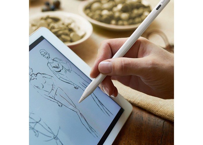 Стілус Hoco GM112 Intelligent anti-lost active capacitive pen with digital display for iPad